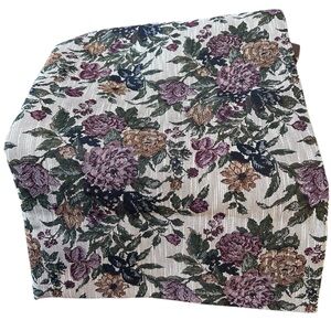 Vintage Floral‎ Tapestry Fabric Panel 54x55” Jacquard Upholstery Material